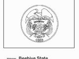 Oregon State Flag Coloring Page Utah State Flag Coloring Page