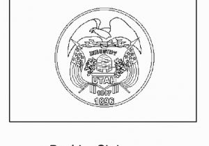 Oregon State Flag Coloring Page Utah State Flag Coloring Page