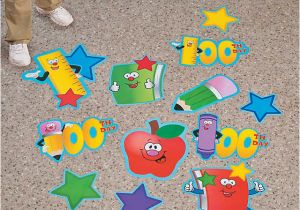 Oriental Trading Wall Murals 100th Day Of School Floor Clings