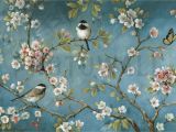 Oriental Wall Murals Uk Vintage Birds Wallpaper orchard Wallpaper In 2019