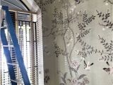 Oriental Wallpaper Murals Chinoiserie Wallpaper oriental Trees Flowering Branch Exotic Birds