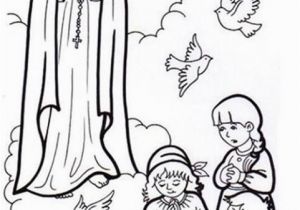 Our Lady Of Fatima Coloring Page Lady Fatima Coloring Page Sketch Coloring Page