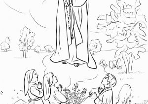 Our Lady Of Fatima Coloring Page Our Lady Of Fatima Coloring Page