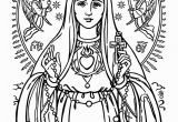 Our Lady Of Fatima Coloring Page Our Lady Of Fatima Coloring Page