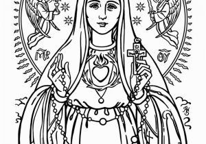 Our Lady Of Fatima Coloring Page Our Lady Of Fatima Coloring Page