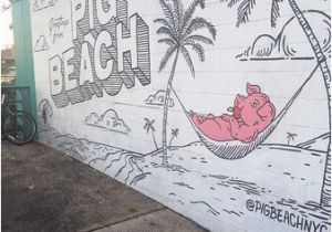Outdoor Beach Wall Murals Outside the Entryway Picture Of Pig Beach Brooklyn