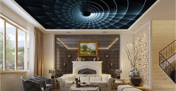 Outdoor Mural Lighting Abstract Ceiling Murals Wallpaper Custom Living Room Bbedroom Spiral