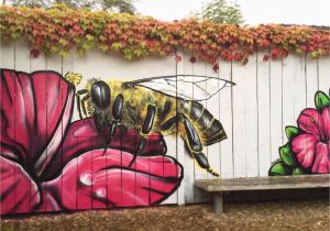 Outdoor Mural Paint I Spent My Sunday Morning Painting A Bee On the Fence Of A Local