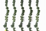 Outdoor Wall Murals for the Garden Uk Gomaihe 5 Set Artificial Eucalyptus Garland 32 8 Ft Fake Plants Hanging Vines String Leaves Faux Indoor Outdoor Greenery Foliage Ivy Christmas