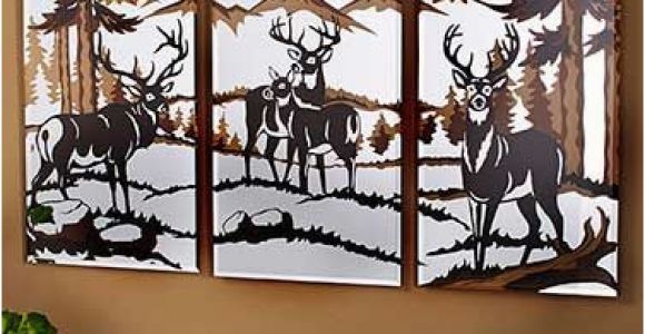 Outdoor Wildlife Wall Murals 3 Pc Wildlife Mirrors