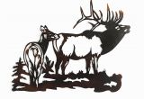 Outdoor Wildlife Wall Murals Elk Metal Wall Art This Stunning Metal Wall Sculpture Makes