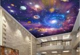 Outer Space Ceiling Murals 3d Galaxy Stars Universe Wallpaper for Ceiling or Wall Planet