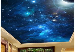 Outer Space Ceiling Murals 3d Mural Wallpaper Custom Photo Wallpaper 3d Stereo Romantic