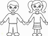 Outline Of A Boy and Girl Coloring Pages Coloring Page Boy and Girl Coloring Home