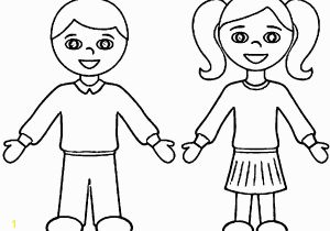 Outline Of A Boy and Girl Coloring Pages Coloring Page Boy and Girl Coloring Home