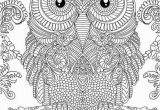 Owl Coloring Pages for Adults to Print Owl Doodle Art Hard Coloring Page Free to Print for Grown Ups