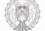 Owl Mandala Coloring Pages for Adults Mandala Owl M&alas Adult Coloring Pages