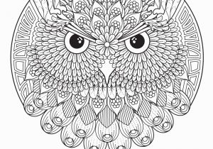 Owl Mandala Coloring Pages for Adults Owl Adult Mandala Coloring Page