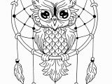 Owl Mandala Coloring Pages for Adults Unique Owl Dreamcatcher Mandala Mandalas with Animals