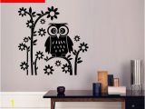 Owl Peel and Stick Wall Mural Decorate Home Flower Owl Cartoon Art Wall Sticker Decoration Decals Mural Painting Removable Decor Wallpaper G 2053 In This Home Wall Decal