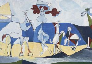 Pablo Picasso Mural Joie De Vivire 1946 by Pablo Picasso