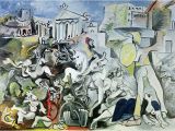 Pablo Picasso Mural the Rape Of the Sabine Women by Pablo Picasso