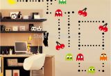 Pac Man Wall Mural Tanie Åadny Naklejka Pacman Zestaw Retro Vinyl Mural