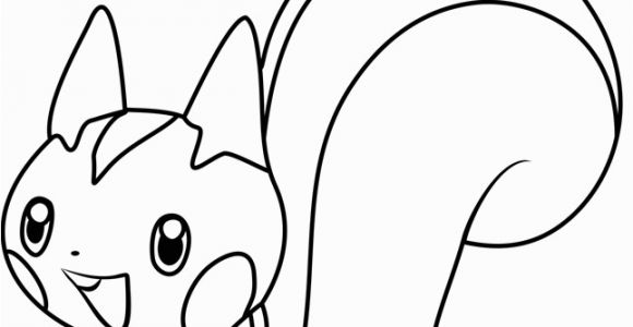 Pachirisu Coloring Pages Pachirisu Pokemon Coloring Page Free Pokémon Coloring Pages