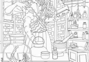 Pagan Witch Coloring Pages for Adults Fantasia – Witch