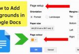 Page Color Google Docs How to Add Backgrounds In Google Docs A Workaround