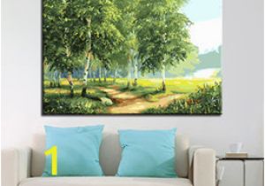 Paint by Number Wall Mural Kits Adults Oil Painting by Numbers Diy Digit Kits Coloring forest Road Canvas Home Decor Wall Abstract Tree Scenery Framework