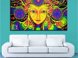 Paint by Number Wall Murals for Adults 2019 Canvas Wall Art Pcs Psychedelic Mandala Abstract