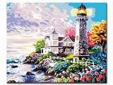 Paint by Number Wall Murals for Adults Aion Line Diy Painting by Numbers Kits Drawing Lighthouse