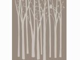 Paint by Number Wall Murals for Kids Rooms Birch Tree Silhouettes Paint by Number Wall Mural