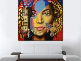 Paint by Number Wall Murals for Kids Rooms Miss America Oil Painting Wall Art Canvas Decorative Living Room Painting Wall Painting Picture No Frame