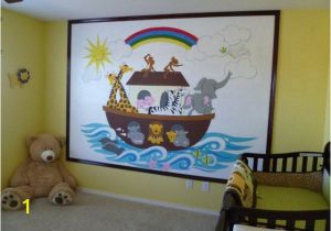 Paint by Number Wall Murals for Kids Rooms Noah S Ark Paint by Number Wall Mural