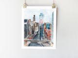 Paint Pens for Wall Murals Chicago Print Chicago Poster Chicago Wall Art Chicago Sketch