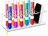 Paint Pens for Wall Murals Clear Acrylic Wall Mountable 10 Slot Dry Erase Marker & Eraser