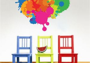 Paint Splatter Wall Mural Color Splash Wall Mural Decal