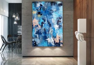 Painted Bathroom Wall Murals Abstract Painting original Painting Large Interior Art