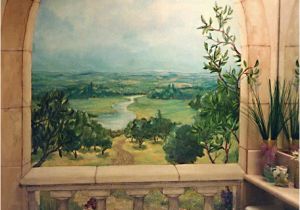 Painted Bathroom Wall Murals Nice Trompe L Oeil