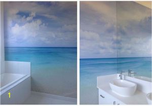 Painted Bathroom Wall Murals Simple Beach Mural Not too Much to It but Skillfully