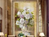 Painted Floral Wall Murals Amazon Xbwy European Style Vase Flower Oil Painting