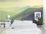 Painted Mountain Wall Mural Greenest Mountains Wall Mural In 2019