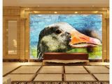 Painted Wall Murals Cost Papel De Parede Custom 3d Photo Murals Wall Paper Hand Painted Duck Oil Painting Retro Living Room Tv sofa Background Wall Decoration