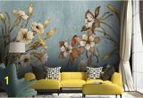 Painted Wall Murals Nature Vintage Floral Wallpaper Retro Flower Wall Mural Watercolor Painting