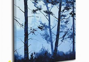 Painted Wall Murals Of Trees Amazon Hahal Wall Art Picture Tree Painting Paintings