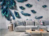 Painting A Mural On A Textured Wall Custom Mural Wallpaper 3d Fashion Colorful Hand Painted Feather Texture Wallpaper for Walls Roll Bedroom Living Room Home Decor Wallpaper Border