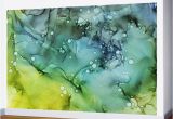 Painting A Mural On A Textured Wall Green Blue Yellow Textures Ink Abstract Painting Wall Mural