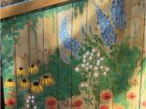 Painting A Mural On A Wall with Acrylic Paint Garden Mural On Chicken Coop Free Hand Painting with Acrylic Paint